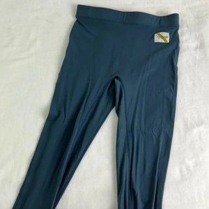 TRACKSMITH Turnover Stretch-Jersey Tights Blue Full Zip Pocket Trainning Size S